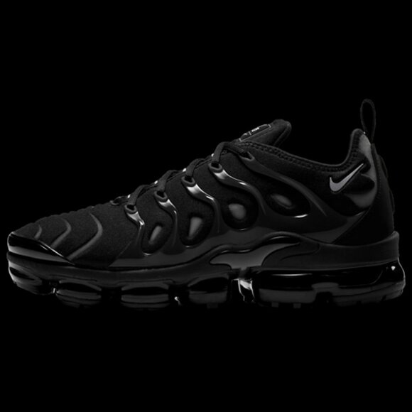 Nike Air VaporMax Plus Low Triple Black Size 12 - | NWB missing lid - Picture 1 of 10